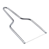 Cheese Slicing Tool Stainless Steel Cheese Cutter with Wire Handheld Butter Cutter Tools - Low Angle