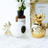 Ceramic Pineapple Piggy Bank Cute Piggy Bank Ornaments Pineapple Money Box Home Decor - Low Angle