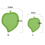 2PCS Leaf Reptile Food Water Bowl Plate Dish for Tortoise Snake Crawl Pet Drinking and Eating