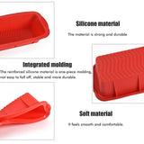 Silicone Bread Baking Mold Rectangular Toast Plate Kitchen Baking Mold - Top-Down View