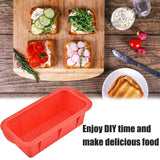 Silicone Bread Baking Mold Rectangular Toast Plate Kitchen Baking Mold
