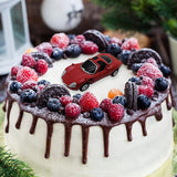 Silicone Mold Racing Car Shaped Fondant Mold for DIY Baking Cake Making Soaps Candles Mold for Puddings Chocolate Cake - Front View