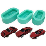 Silicone Mold Racing Car Shaped Fondant Mold for DIY Baking Cake Making Soaps Candles Mold for Puddings Chocolate Cake - Top-Down View