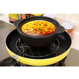 Stainless Steel Trivet Rack Stand Heavy Duty Pressure Cooker Steam Rack Cooking Stand - Low Angle