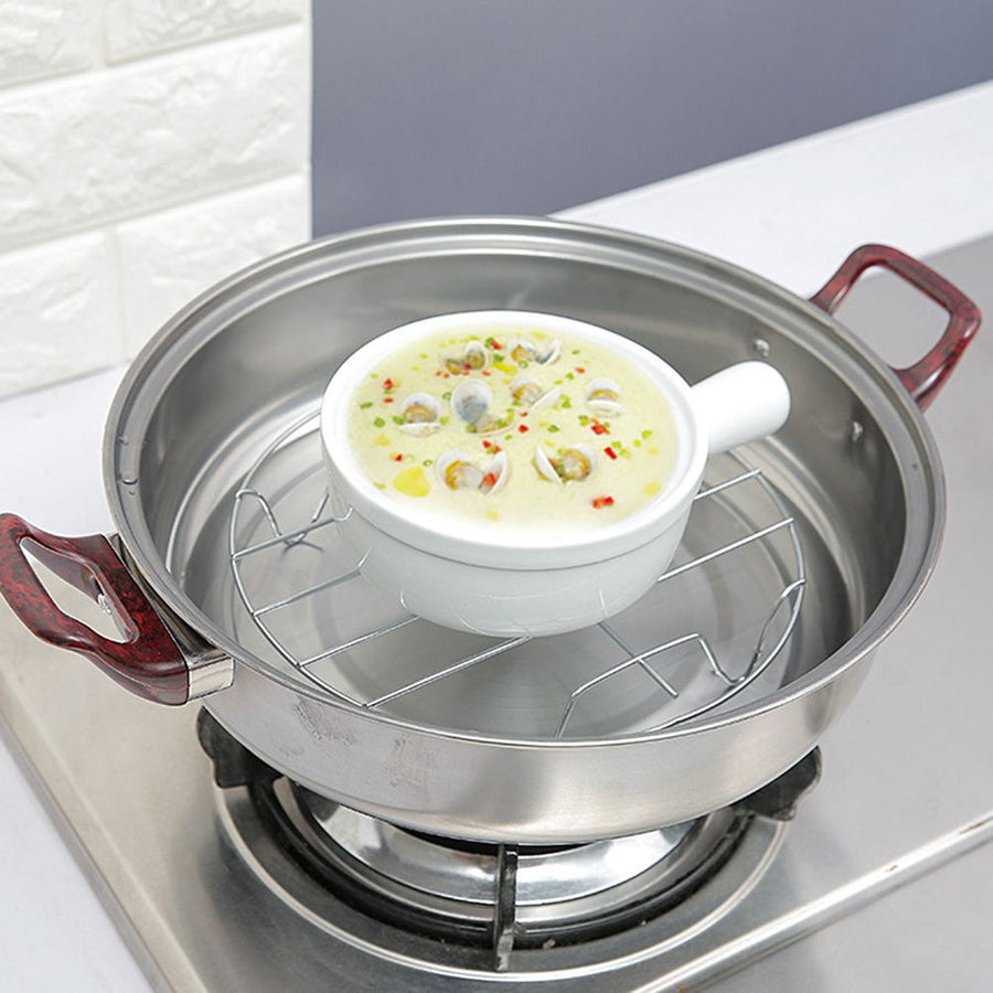 Stainless Steel Trivet Rack Stand Heavy Duty Pressure Cooker Steam Rack Cooking Stand