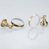 European Luxurious Antique Bronze Toilet Brush Holder Set Wall Mounted Brass Bathroom Accessories