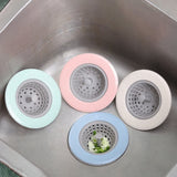 4Pcs Silicone Kitchen Sink Strainer Sewer Hair Filter Collect Bath Drain Stopper Sink Floor Drain Plug Kitchen Accessories