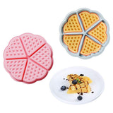 2PCS Silicone Waffle Mold 5 Cavity Heart Shaped Cake Muffin Pancake Mold for Baking Tools