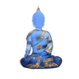 Transparent Sitting Buddha Statue Mini Buddha Ornaments Resin Buddha Decoration