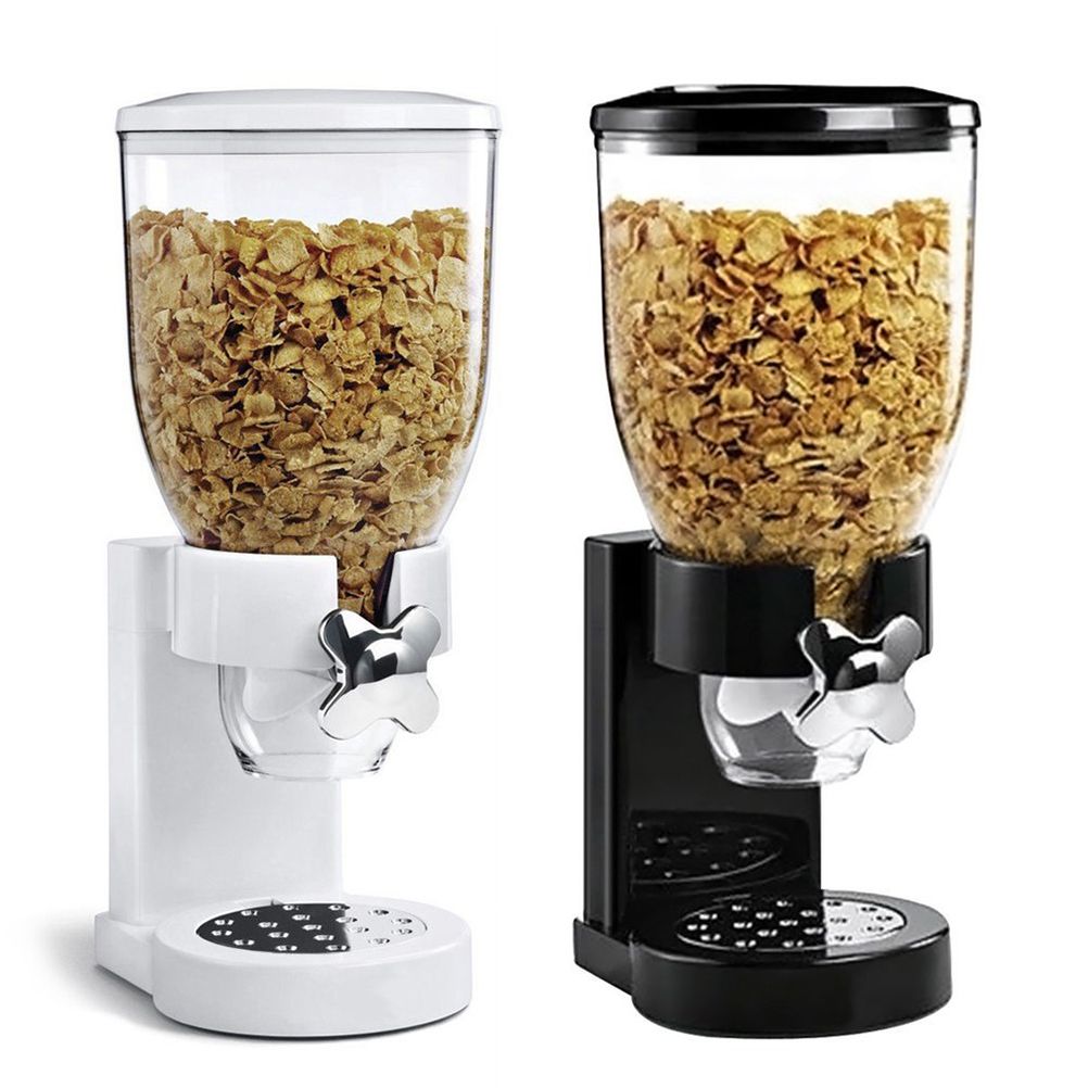 Dry Food Dispenser Single Cereal Dispenser Food Storage Meal Container for Dry Food Candy Sweets Rice Chocolate Chip Oats Grain