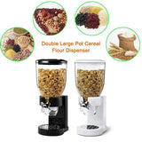 Dry Food Dispenser Single Cereal Dispenser Food Storage Meal Container for Dry Food Candy Sweets Rice Chocolate Chip Oats Grain - Rear View