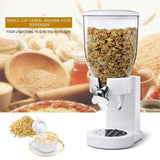 Dry Food Dispenser Single Cereal Dispenser Food Storage Meal Container for Dry Food Candy Sweets Rice Chocolate Chip Oats Grain - Close-Up Angle