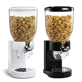 Dry Food Dispenser Single Cereal Dispenser Food Storage Meal Container for Dry Food Candy Sweets Rice Chocolate Chip Oats Grain - Front View