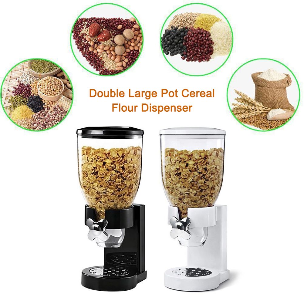 Dry Food Dispenser Single Cereal Dispenser Food Storage Meal Container for Dry Food Candy Sweets Rice Chocolate Chip Oats Grain