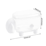 Mini Plastic Cotton Swab Storage Box Cute Sheep Dust Proof Cosmetic Cotton Storage Box Household Desktop Organizer