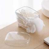 Mini Plastic Cotton Swab Storage Box Cute Sheep Dust Proof Cosmetic Cotton Storage Box Household Desktop Organizer - Extra Image