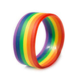 Universal Rainbow Bracelet Silicone Lesbian Pride Wristband Party Props