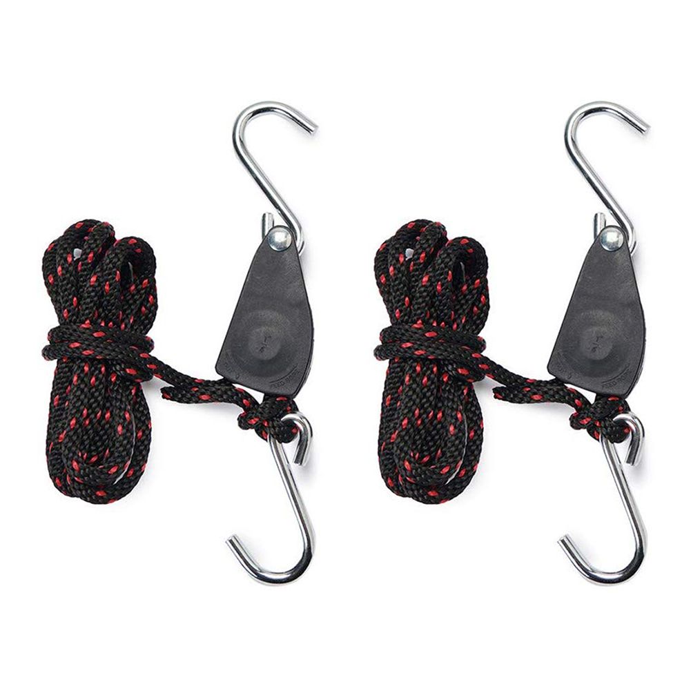 2PCS 1/4 Inch Lifting Pulley Rope Stainless Steel Rope Ratchet Sliding Lifting Ropes