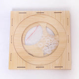 9 Holes Balloon Sizer Box Balloon Measurement Box Balloon Arch Kit Collapsible Wood Cube Balloon Sizer Box for Birthday Wedding Party - Low Angle