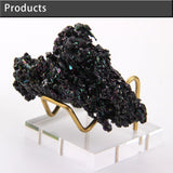 Acrylic Crystal Display Stand Mini Desktop Easel Stands Metal Arm Display with Acrylic Base