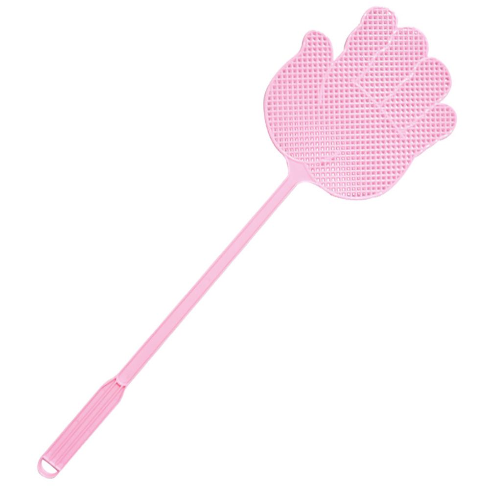 6PCS Multi Colors Plastic Long Handle Fly Swatter Anti Pest Tool