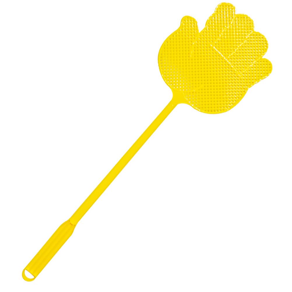 6PCS Multi Colors Plastic Long Handle Fly Swatter Anti Pest Tool