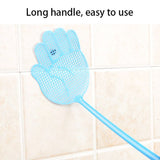 6PCS Multi Colors Plastic Long Handle Fly Swatter Anti Pest Tool