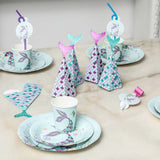 10Pcs Mermaid Party Favors Boxes Mermaid Gift Bags Box Kids Mermaid Party Goodie Bags - Side View