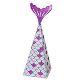 10Pcs Mermaid Party Favors Boxes Mermaid Gift Bags Box Kids Mermaid Party Goodie Bags