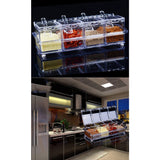 Four in One Waterproof and Moisture Proof Clear Seasoning Storage Container with Spoons