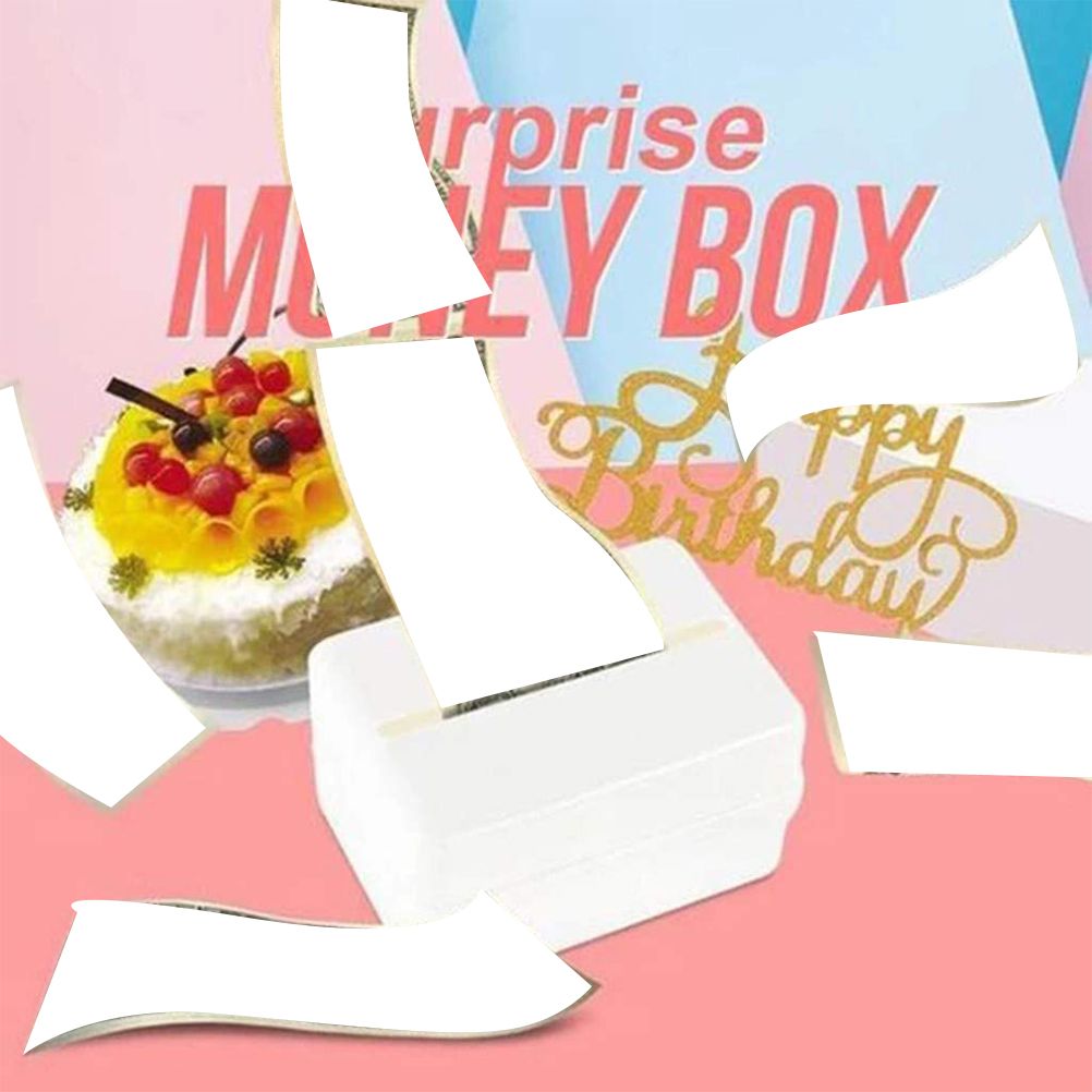 Funny Cake Money Box Money Pulling Cake Making Mold Cake ATM Box Mold with 20Pcs Plastic Bag