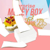 Funny Cake Money Box Money Pulling Cake Making Mold Cake ATM Box Mold with 20Pcs Plastic Bag