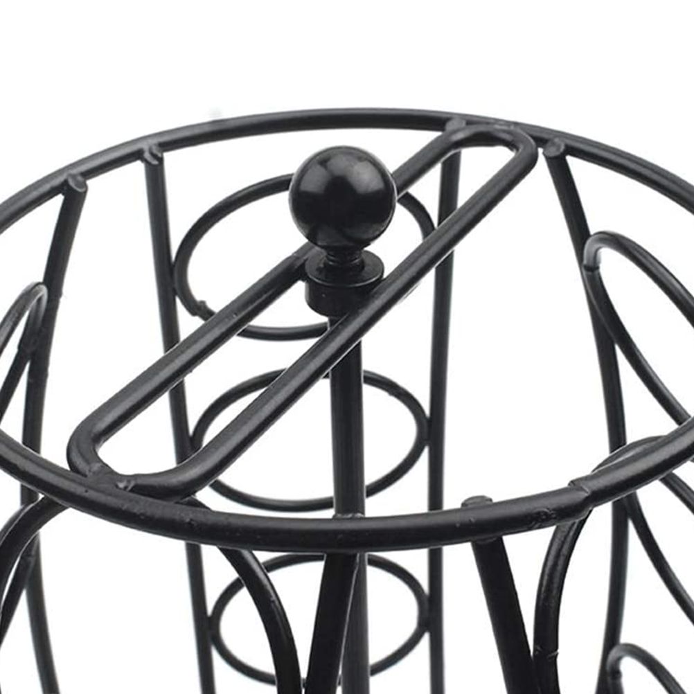 K Cup Carousel Metal Carousel Holder Organizer Coffee Pod Holder for Home Office