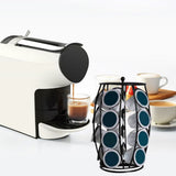 K Cup Carousel Metal Carousel Holder Organizer Coffee Pod Holder for Home Office - Top-Down View