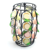 K Cup Carousel Metal Carousel Holder Organizer Coffee Pod Holder for Home Office - Rear View