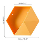 Hexagonal Wall Shelf Geometric Hexagonal Storage Shelf Simple Geometric Wall Floating Shelf