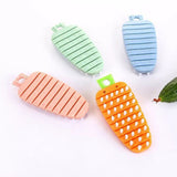 Random Veggie Vegetable Scrubber Scrub Cleaning Brush Kitchen Cleaner Carrot Potato Surface Brush Kitchen Tool - Low Angle