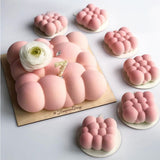 6 Cavities 3D Cloud Cake Mold Silicone Mousse Molds Bubble Molds for Baking