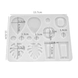 Silicone Resin Molds for Earrings DIY Mold Crystal Multi Style Epoxy Earrings Keychain Mold Jewelry Pendant Making Tool
