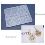 Silicone Resin Molds for Earrings DIY Mold Crystal Multi Style Epoxy Earrings Keychain Mold Jewelry Pendant Making Tool - Side View