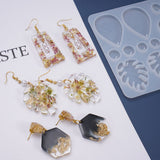 Silicone Resin Molds for Earrings DIY Mold Crystal Multi Style Epoxy Earrings Keychain Mold Jewelry Pendant Making Tool - 45-Degree Angle