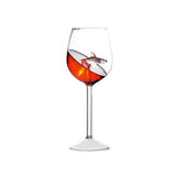 300ml Goblet Glass Mug Shark Wine Glass Goblets for Cold Drink Champagne Goblet Cocktail Glasses Whiskey Cup Party Barware