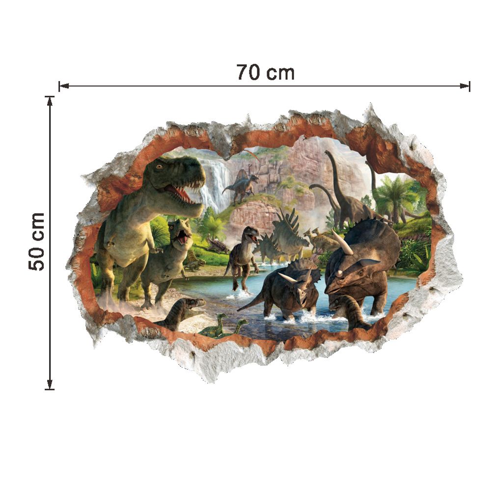 Removable 3D Dinosaur Wall Stickers Dinosaur Wall Decal Sticker Kids Dinosaur Sticker Dinosaur Wall Stickers Dinosaur Wall Stickers