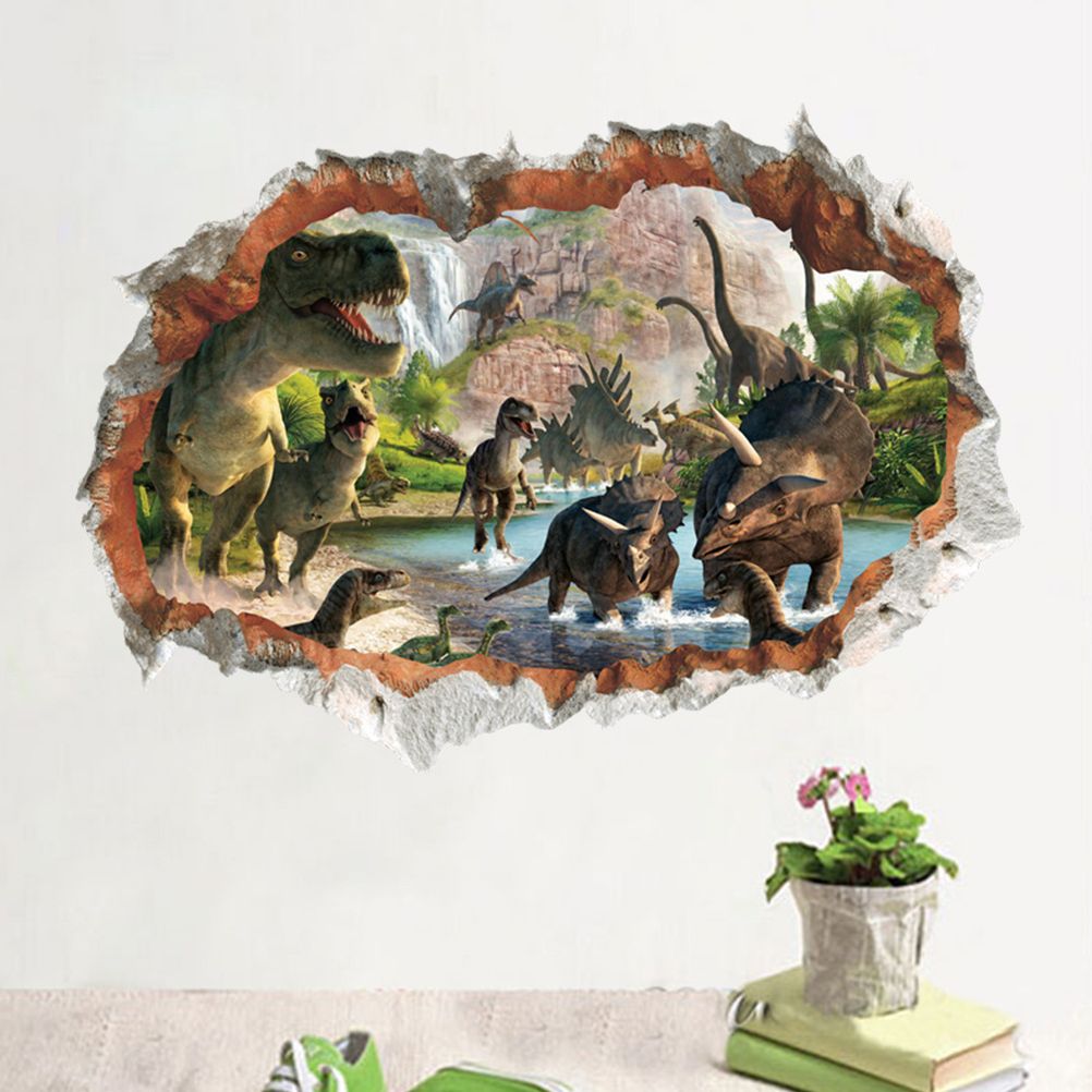 Removable 3D Dinosaur Wall Stickers Dinosaur Wall Decal Sticker Kids Dinosaur Sticker Dinosaur Wall Stickers Dinosaur Wall Stickers