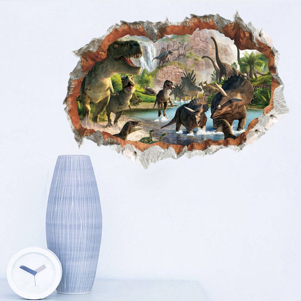 Removable 3D Dinosaur Wall Stickers Dinosaur Wall Decal Sticker Kids Dinosaur Sticker Dinosaur Wall Stickers Dinosaur Wall Stickers