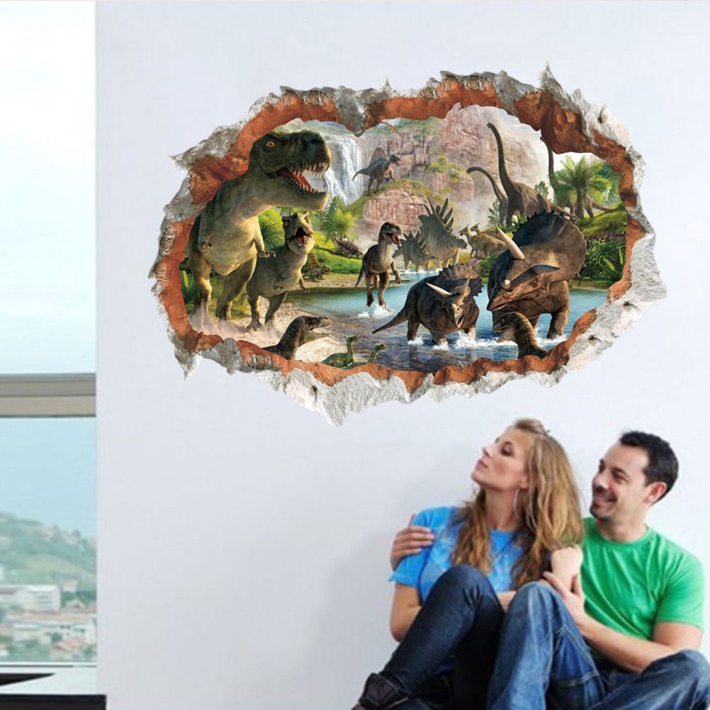 Removable 3D Dinosaur Wall Stickers Dinosaur Wall Decal Sticker Kids Dinosaur Sticker Dinosaur Wall Stickers Dinosaur Wall Stickers