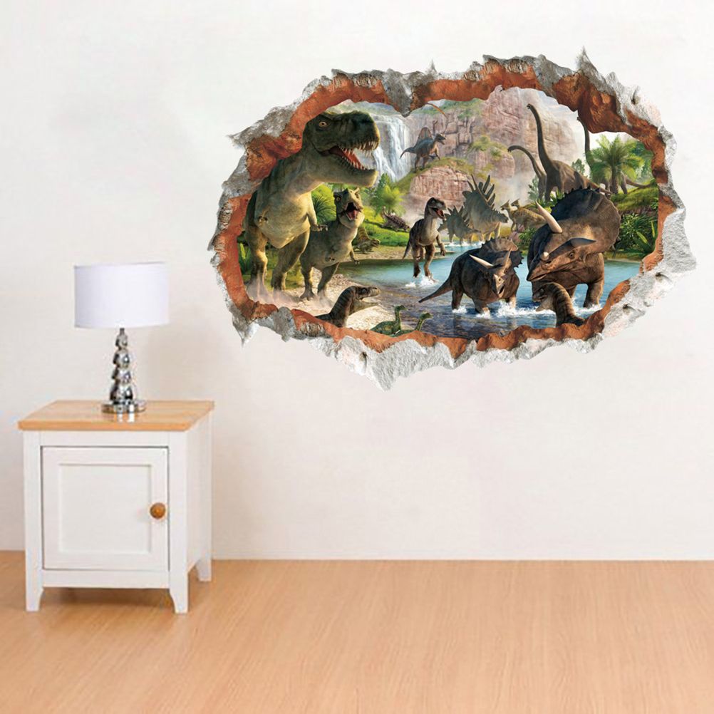 Removable 3D Dinosaur Wall Stickers Dinosaur Wall Decal Sticker Kids Dinosaur Sticker Dinosaur Wall Stickers Dinosaur Wall Stickers