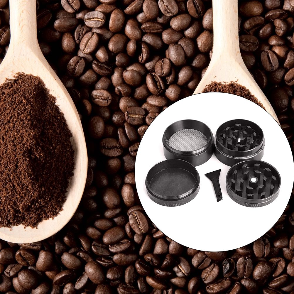 4 Layer Herb Grinder Grinders Zinc Alloy Manual Crusher Herb Spice Grinder