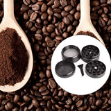 4 Layer Herb Grinder Grinders Zinc Alloy Manual Crusher Herb Spice Grinder - Side View