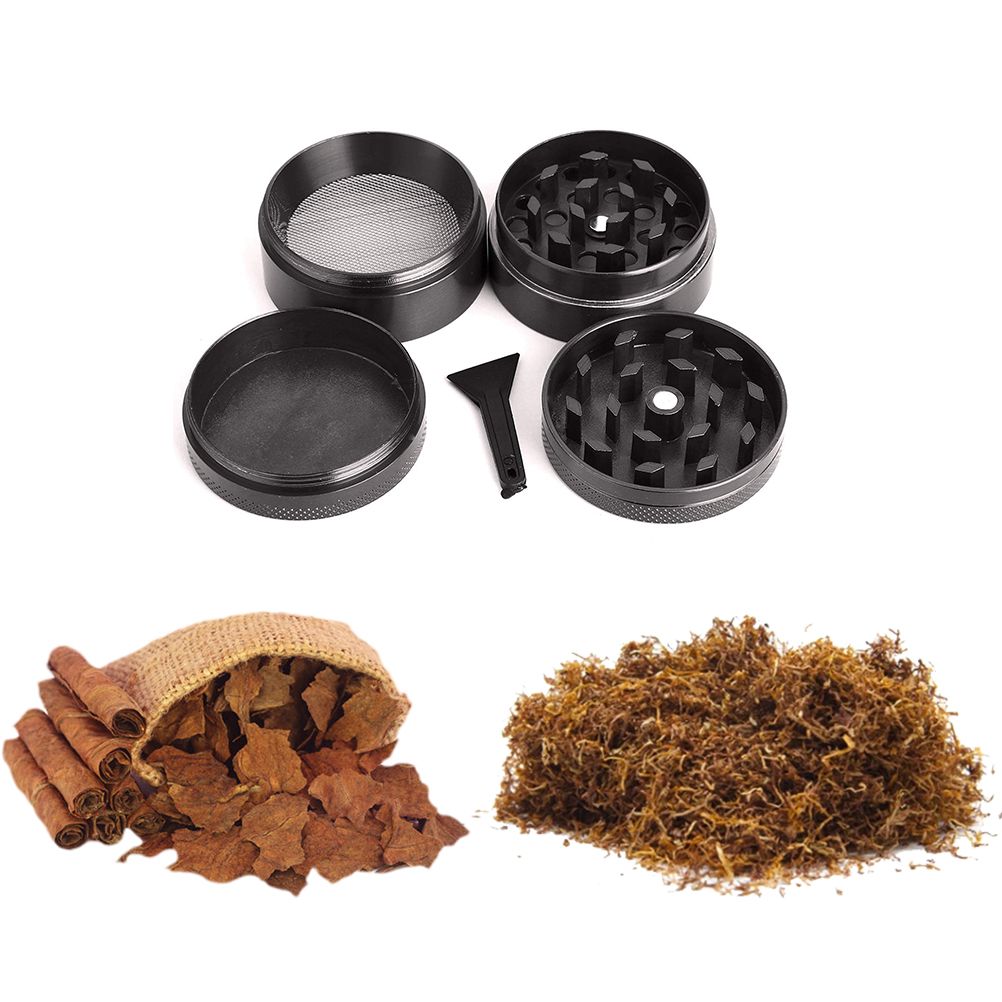 4 Layer Herb Grinder Grinders Zinc Alloy Manual Crusher Herb Spice Grinder
